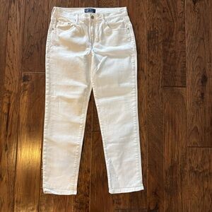 GAP White Girlfriend Jeans